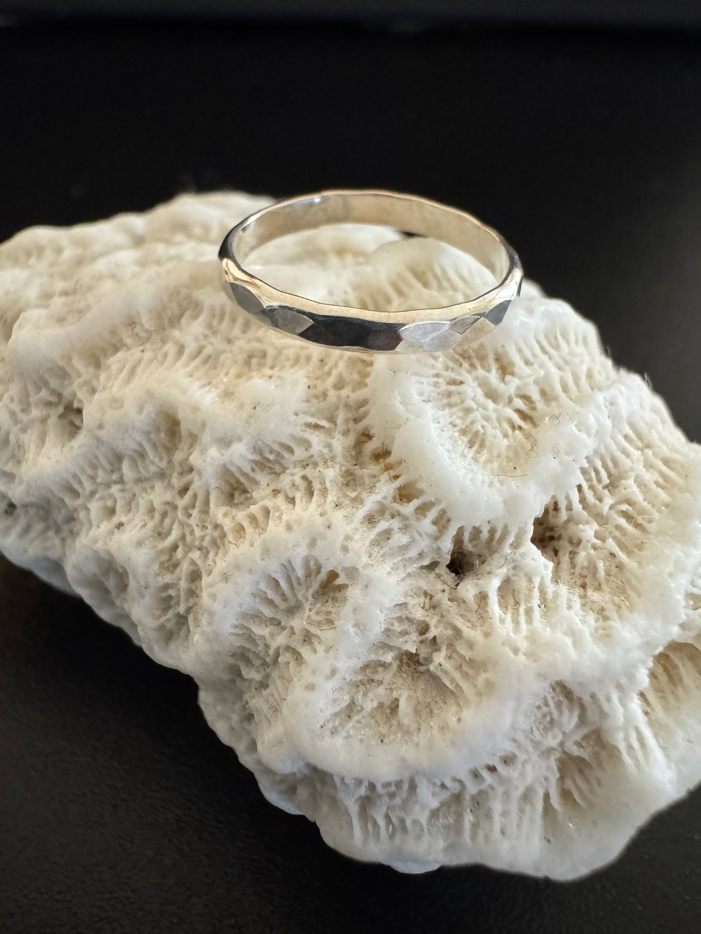 Silver Hammered Ring